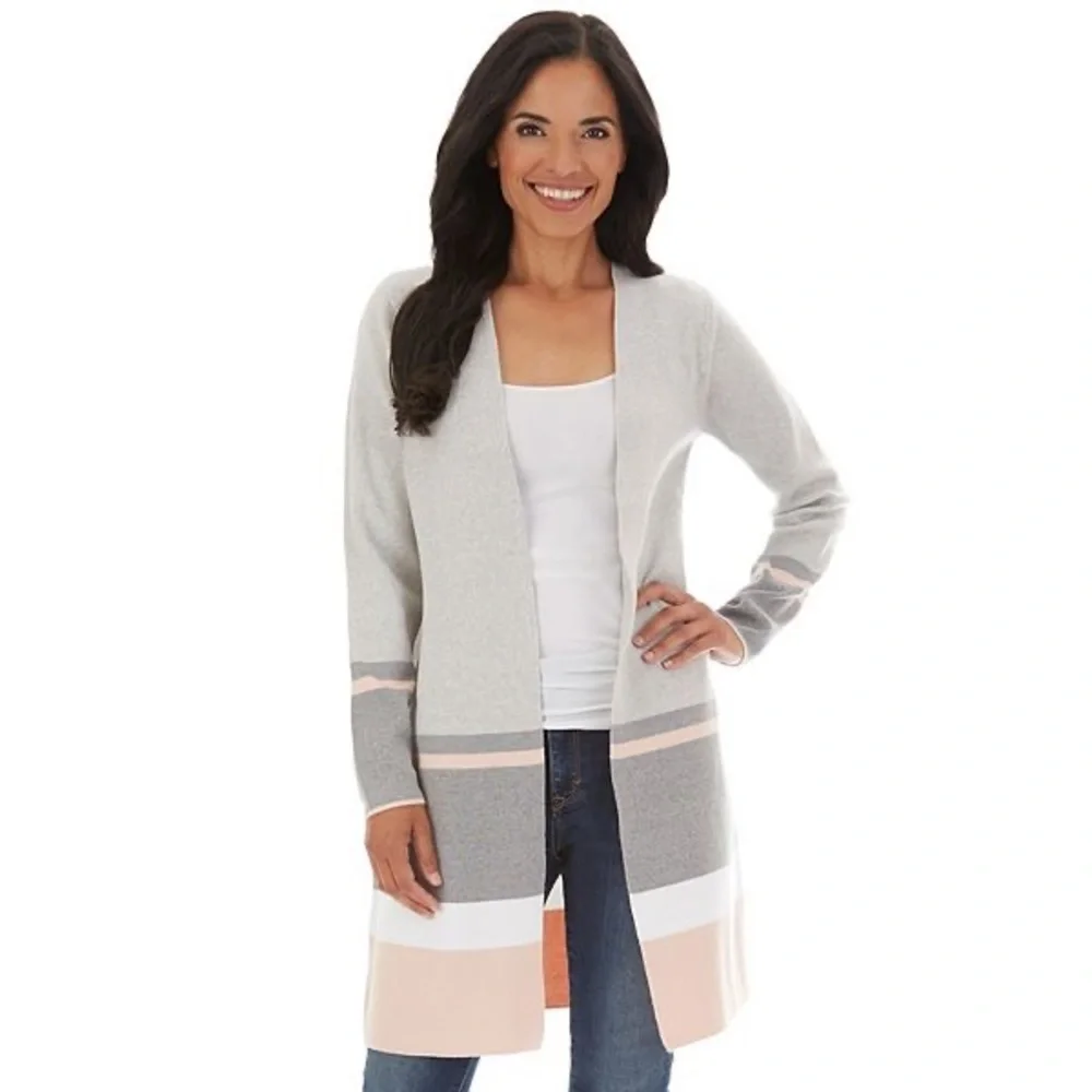 Apt 9 Open Front Long Cardigan - Picture 1 of 6